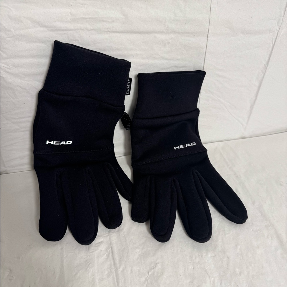 HEAD Men's Sleek Black Winter Gloves